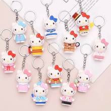 Hello Kitty Full Figurine Keychains Assorted 10 Pack
