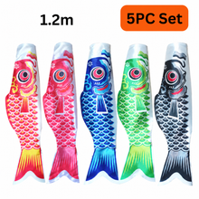 1.2m Koinobori Carp Streamer 5PC Set (5 colours) [pole sold separately]