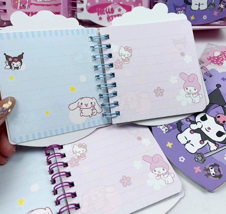 Sanrio mini notebooks Assorted 30 Pack (Individually wrapped)