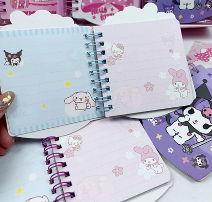 Sanrio mini notebooks Assorted 30 Pack (Individually wrapped)