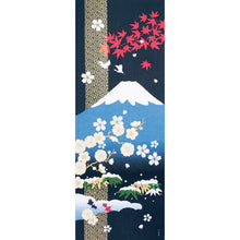 Mt. Fuji in All Four Seasons Tenugui (34x90cm)