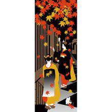 Tenugui – Autumn Falling Leaves Kouyou Maiko (34x90cm)