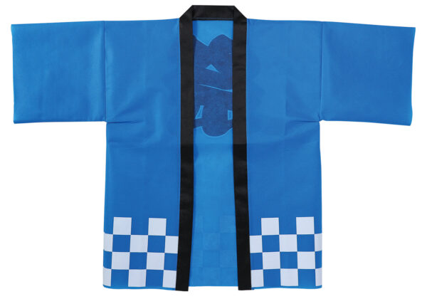 Budget Non-woven Matsuri Happi with belt for Adults [BLUE]