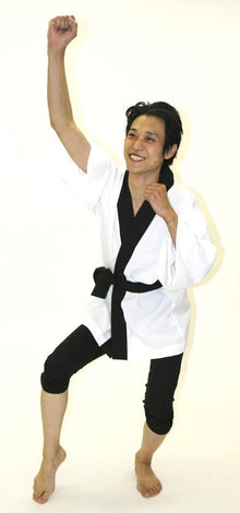 2PC Matsuri Happi for Adults (with belt) [WHITE)