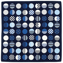 Furoshiki – Traditional Japanese Circular-Shaped Patterns (Navy)