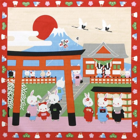 Furoshiki – Rabbit Series – 初詣
