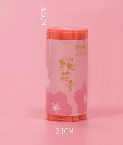 Sakura Cherry Blossom Stick Erasers 32 Pack