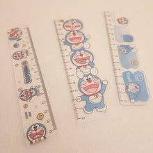 Cute Doraemon Robot Gadget Cat Transparent 15cm Plastic Ruler 10 Pack