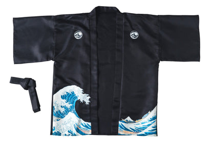 Unisex The Great Wave Hokusai Ukiyo-e Print Happi Coat
