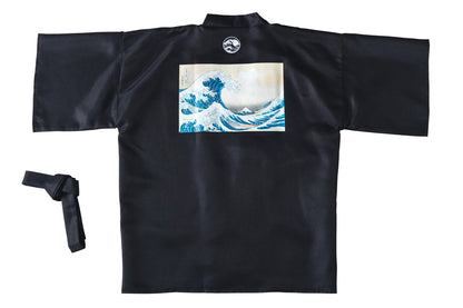 Unisex The Great Wave Hokusai Ukiyo-e Print Happi Coat