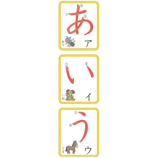 [KUMON] Waterproof Hiragana Chart Poster