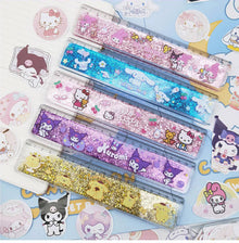 Glitter Quicksand Sanrio Rulers 20cm (5 designs)