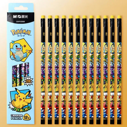 Pokemon 2B Pencils 12 Pack (Blue)