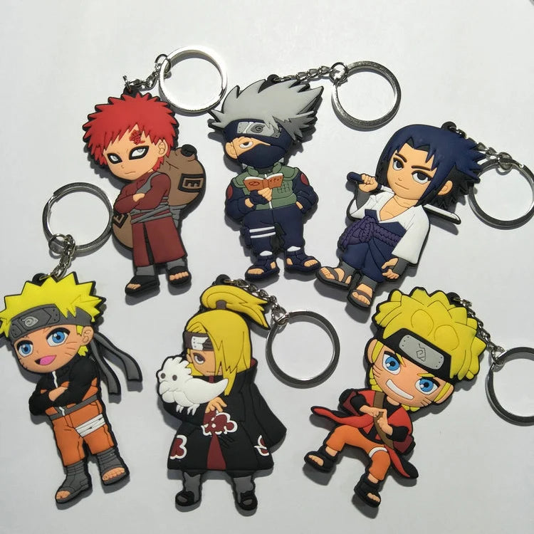 Naruto and Friends PVC Keychains Assorted 24 Pack