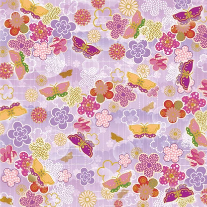 [TOYO] Yuzen Chiyogami Origami Paper Pack 15x15cm (32 sheets) – Butterflies