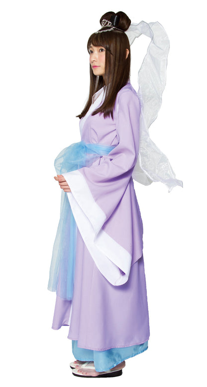 Otohime Costume with Hagoromo Veil Full-body Cosplay Outfit Costume (Adult-size)