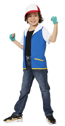 Kids’ Pokemon Trainer Full-body Cosplay Outfit Costume