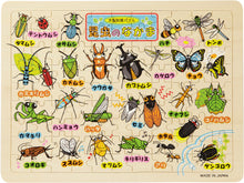 Wooden Insect Friends Vocabulary Picture Puzzle (Katakana)