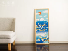 Reflection of Mt. Fuji and Cherry Blossoms Tenugui (34x90cm)
