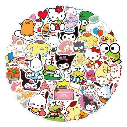 Sanrio Character Stickers Set of 50