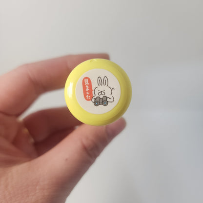*clearance* Self-inking stamp – Rabbit w/ binoculars「見ました」