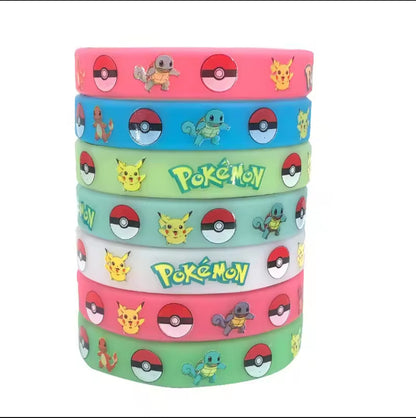 Pokemon Wristbands 18 Pack (Glow in the dark)