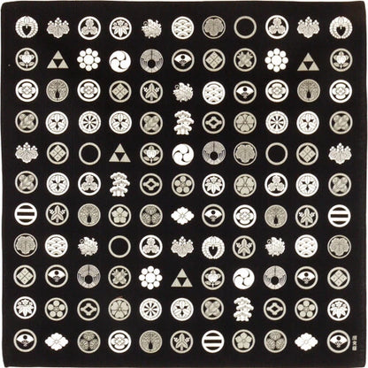 Furoshiki – Traditional Japanese Circular-Shaped Symbols (Black)
