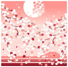Furoshiki – Sakura Cherry Blossom Branches under the Moon
