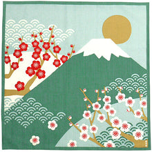 Furoshiki – Plum Blossom Viewing by Mt. Fuji Emerald Green