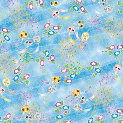 [TOYO] Yuzen Chiyogami Origami Paper Pack 15x15cm (32 sheets) – Four Seasons