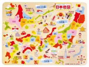 Wooden Map of Japan Puzzle